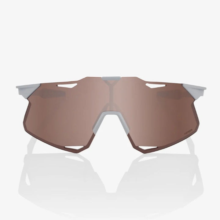 100% HYPERCRAFT® Matte Stone Grey HiPER® Crimson Silver Mirror Lens