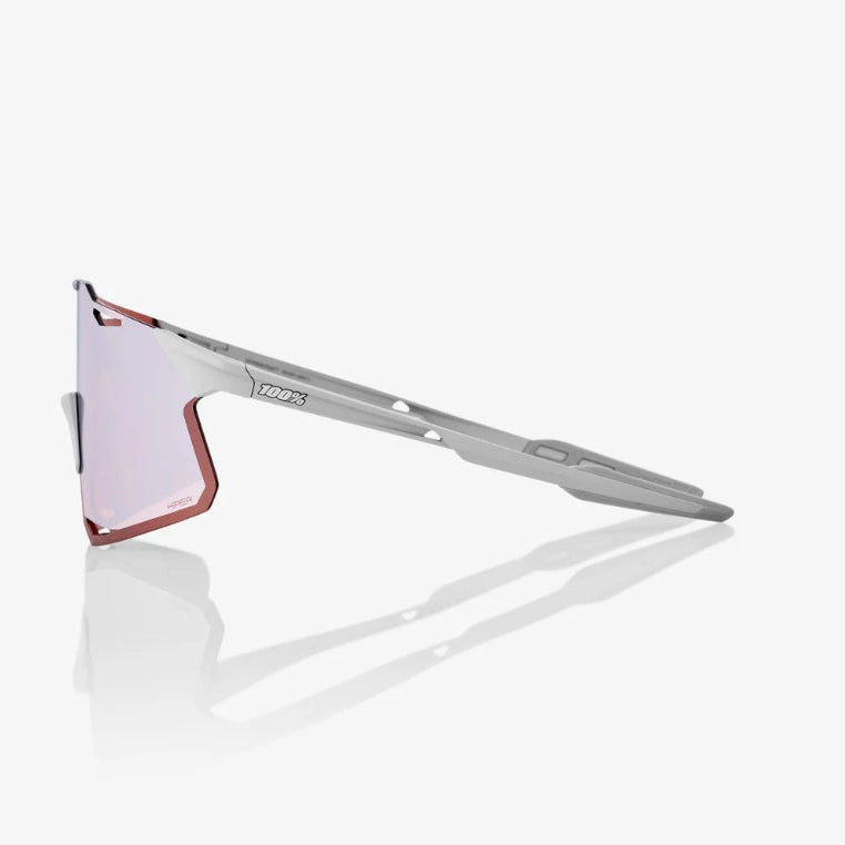 100% HYPERCRAFT® Matte Stone Grey HiPER® Crimson Silver Mirror Lens
