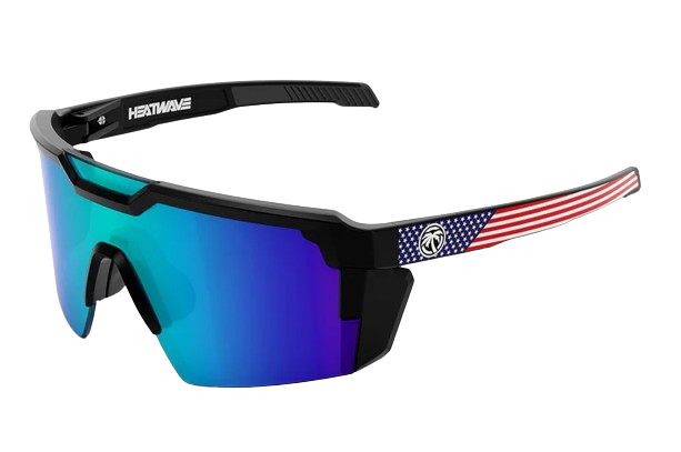 Heatwave Future Tech USA Z87+ l Stars & Stripes Frames w/ Polaraized Galaxy Blue Lens