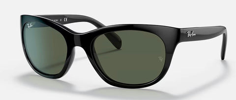 Ray-Ban RB4216 Black Frame l Dark Green Lens