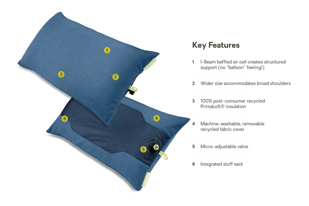 Nemo Equipment Fillo Elite Wide Backpacking Pillow