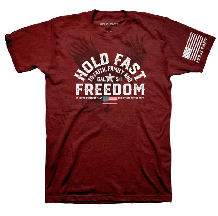 Kerusso HOLD FAST Men's Freedom Eagle Crest T-Shirt