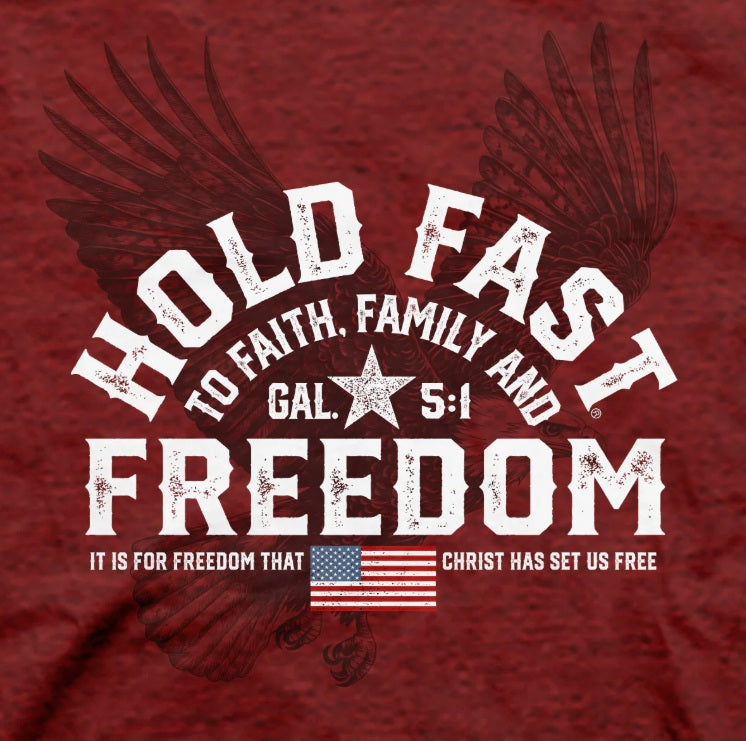 Kerusso HOLD FAST Men's Freedom Eagle Crest T-Shirt