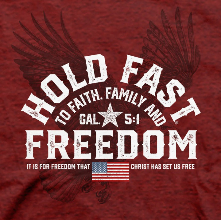 Kerusso HOLD FAST Men's Freedom Eagle Crest T-Shirt