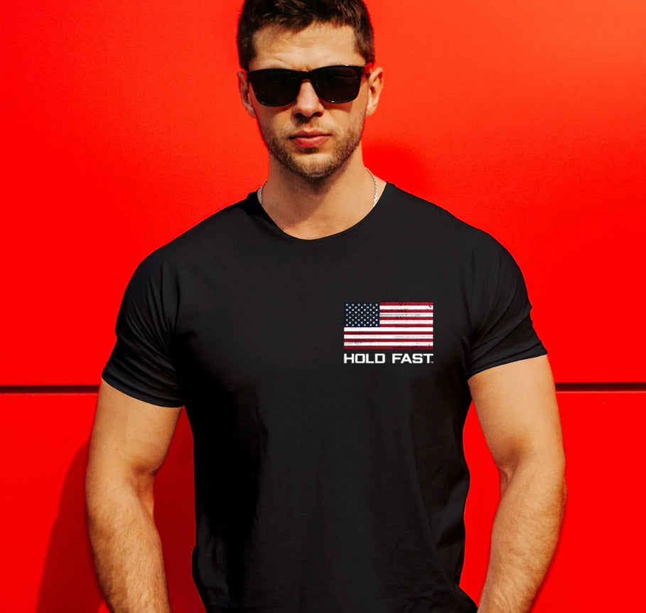Kerusso HOLD FAST Men's "Hold Fast Flag" T-Shirt