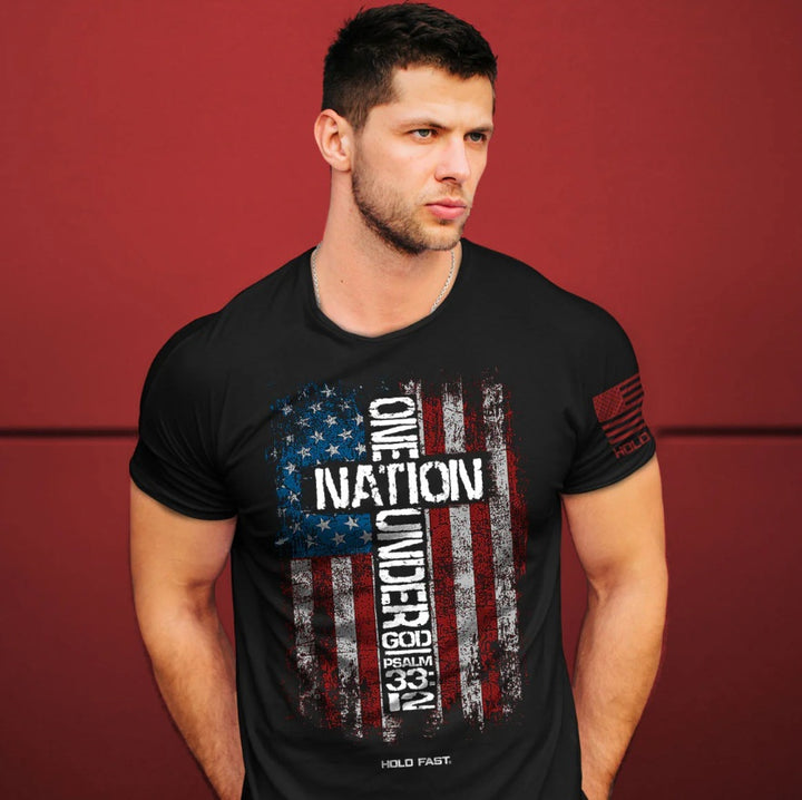 Kerusso HOLD FAST Men's "One Nation Flag" T-Shirt
