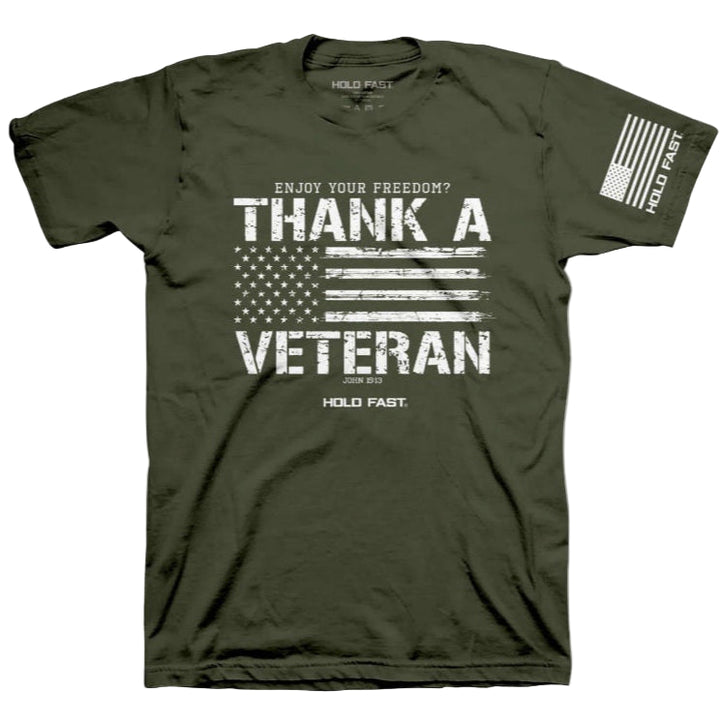 Kerusso HOLD FAST Men's Thank a Veteran T-Shirt