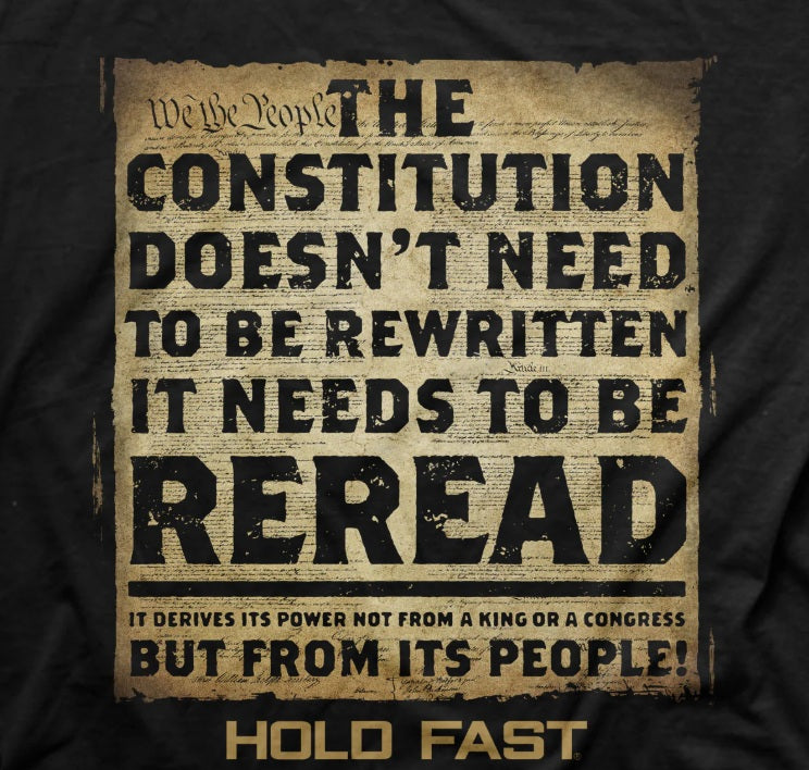 Kerusso HOLD FAST Men's The United States Constitution T-Shirt