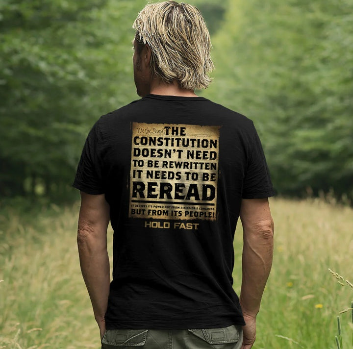 Kerusso HOLD FAST Men's The United States Constitution T-Shirt