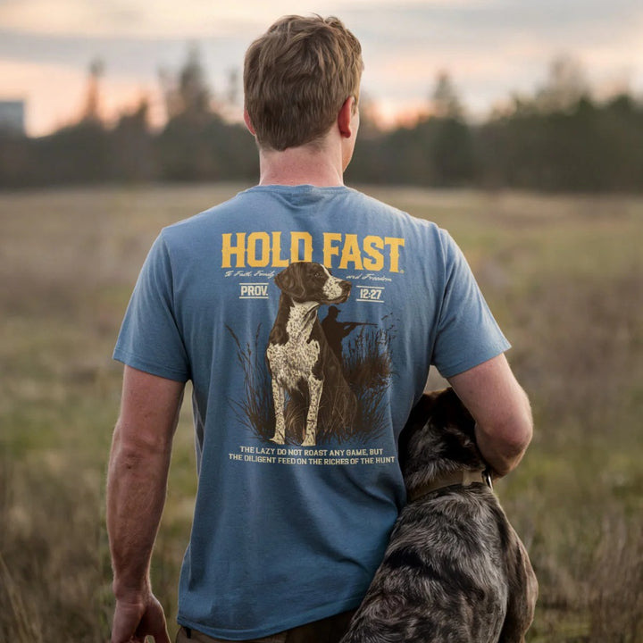 Kerusso HOLD FAST Mens Hunting Dog T-Shirt