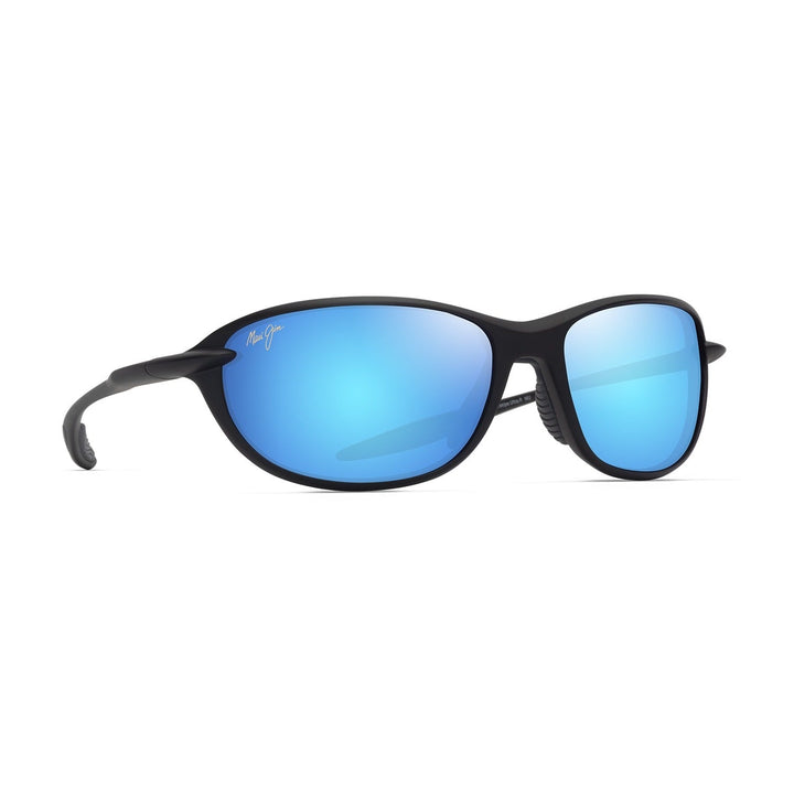 Maui Jim Blue Hawaii Hookipa Ultra R Matte Black - quarter view