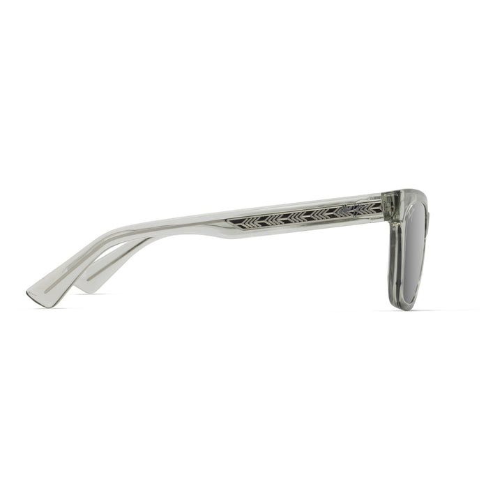 Maui Jim Grey Hiwahiwa Shiny Transparent Sage - side view