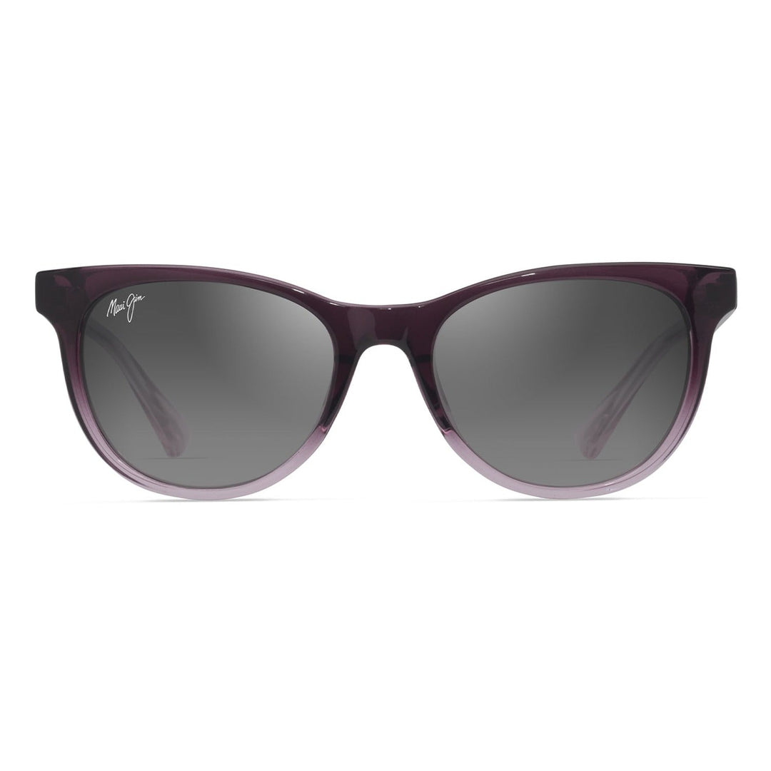 Maui Jim Grey Lonomea Matte Trans Dark Violet To Lilac - front view