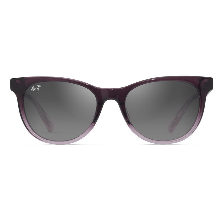 Maui Jim Grey Lonomea Matte Trans Dark Violet To Lilac - front view