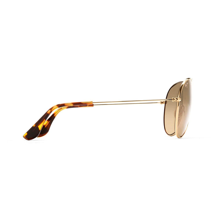 Maui Jim HCL Bronze Mavericks Gold Frame - side view