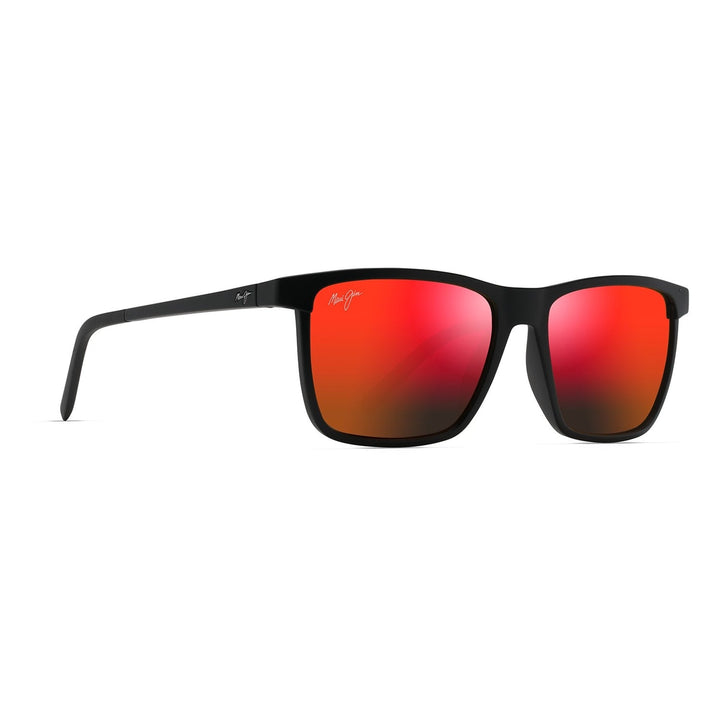 Maui Jim Hawaii Lava One Way Matte Black - quarter view