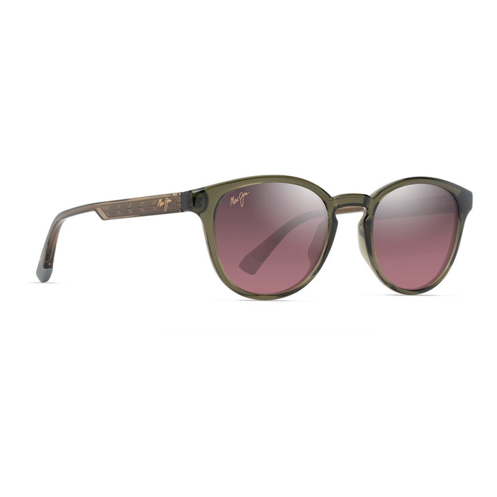 Maui Jim Rose Hiehie Shiny Trans Green - quarter view