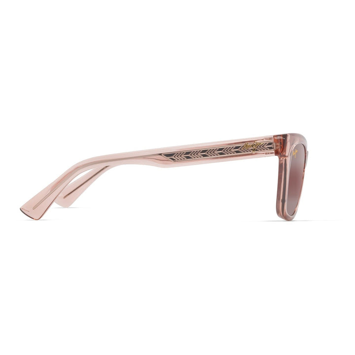 Maui Jim Rose Hiwahiwa Shiny Trans Antique Pink - side view