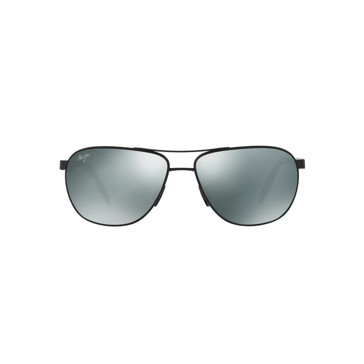 Maui Jim 728-2M Grey Castles Black Matte Frame l Gunmetal Mirror Lens