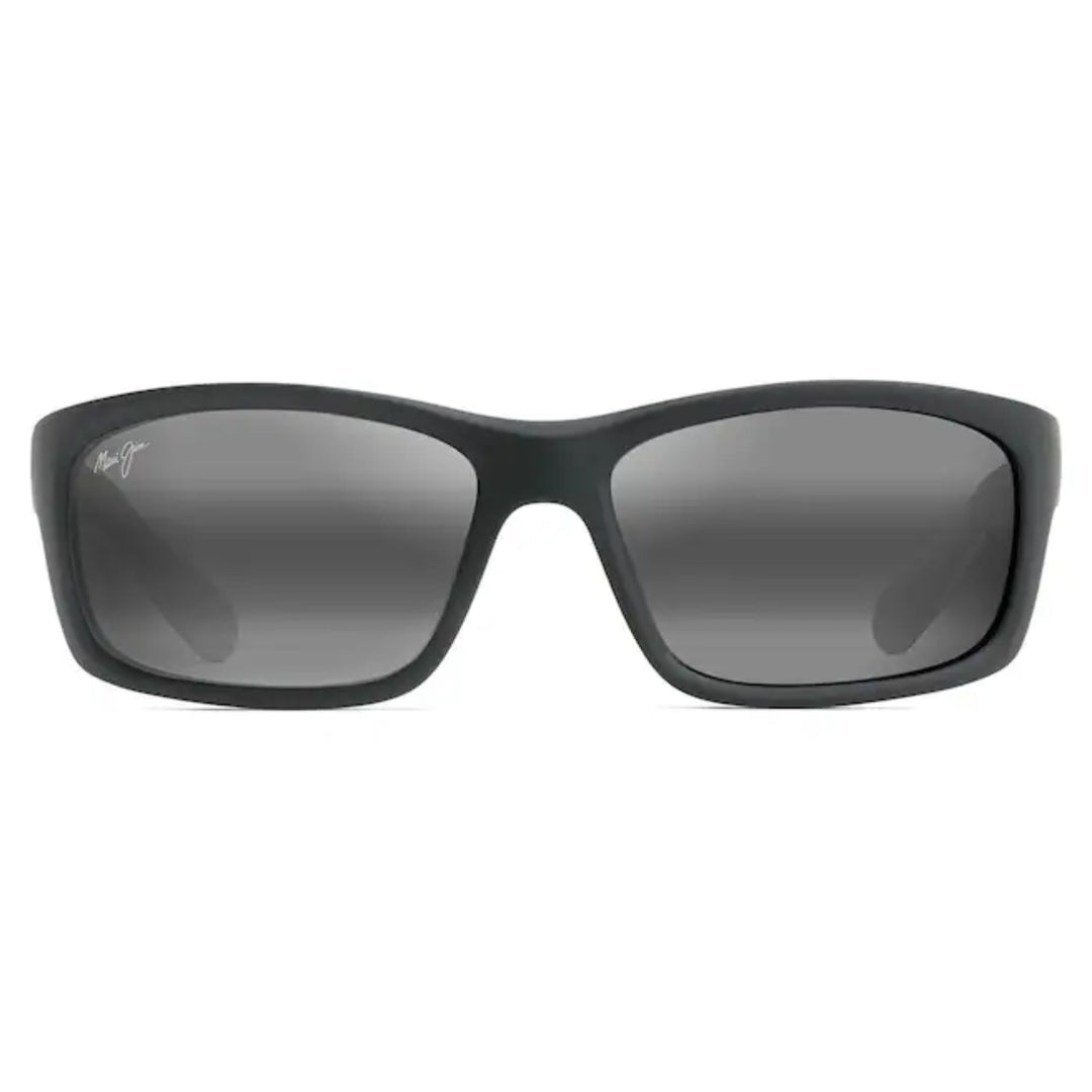 Maui Jim 766-02MD Grey Kanaio Coast Matte Black/White/Blue | Neutral Grey