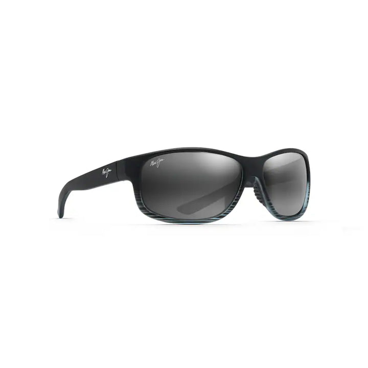 Maui Jim 840-11D Kaiwi Channel Grey Black Stripe Frame l Neutral Grey Lens