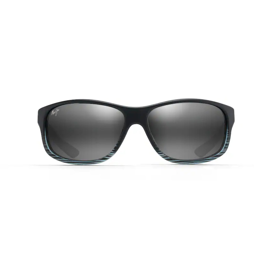 Maui Jim 840-11D Kaiwi Channel Grey Black Stripe Frame l Neutral Grey Lens