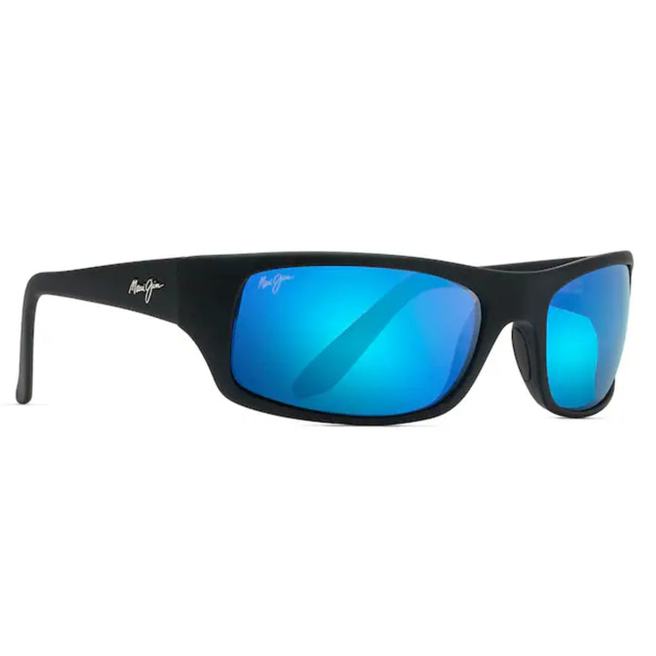 Maui Jim B202-2M Blue Peahi Black Matte | Blue Hawaii