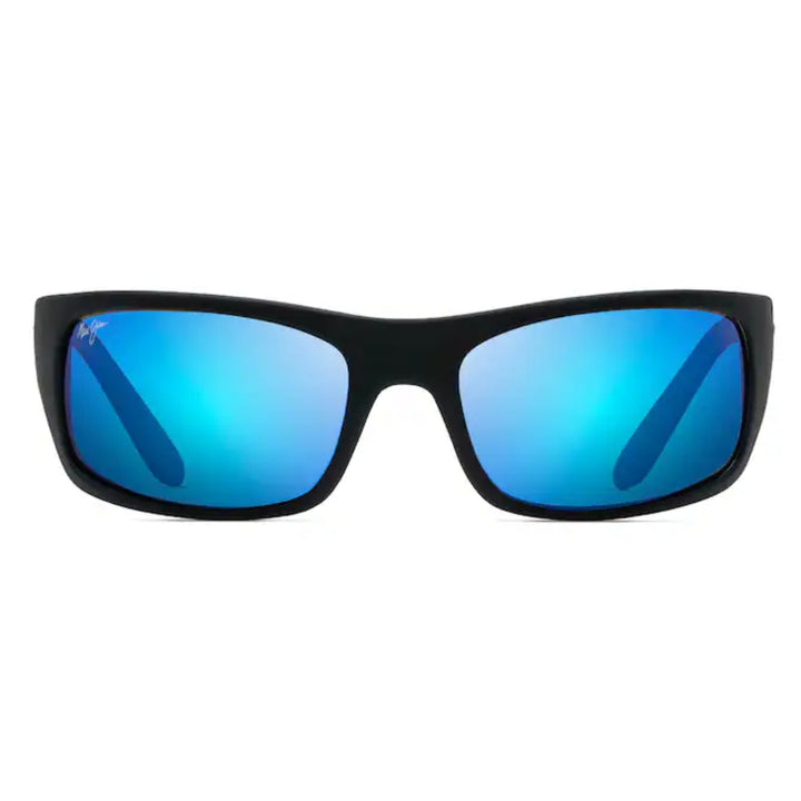 Maui Jim B202-2M Blue Peahi Black Matte | Blue Hawaii
