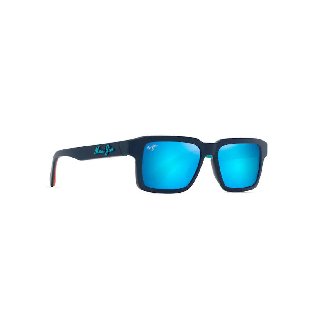 Maui Jim B635-03 Kahiko Matte Dark Blue Frame l Blue Hawaii Lens
