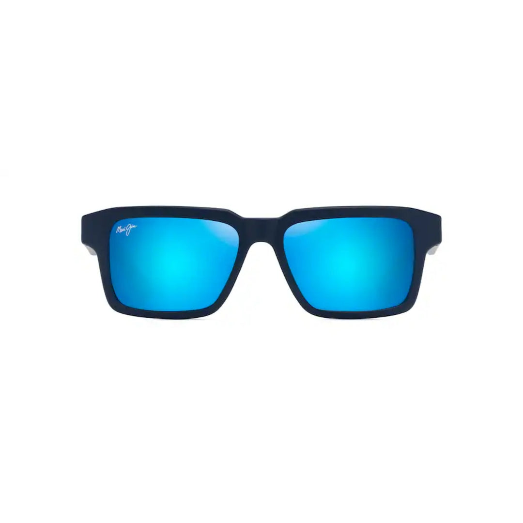 Maui Jim B635-03 Kahiko Matte Dark Blue Frame l Blue Hawaii Lens