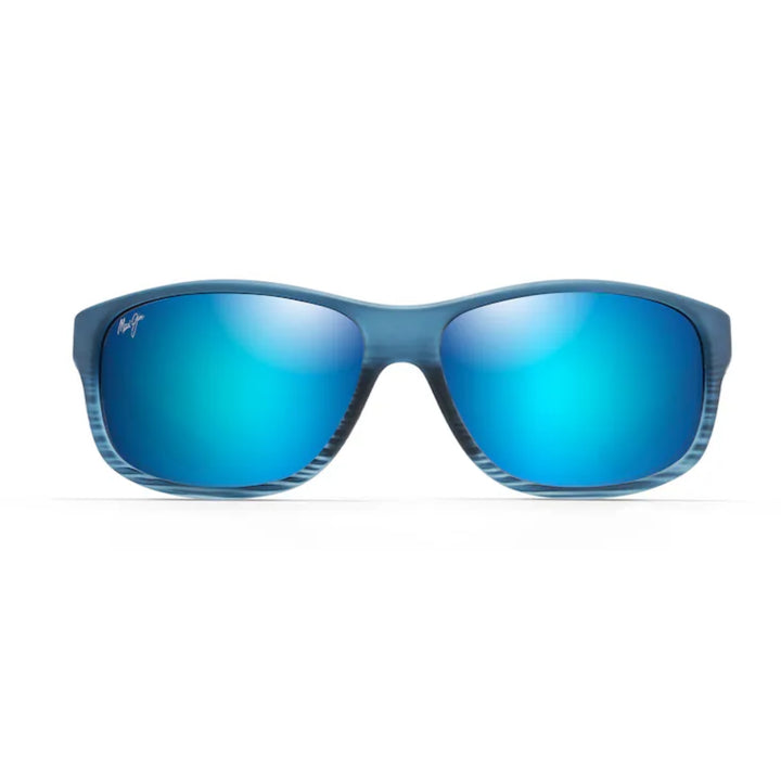 Maui Jim B840-03S Blue Hawaii Kaiwi Channel Blue Black Stripe | Blue Hawaii