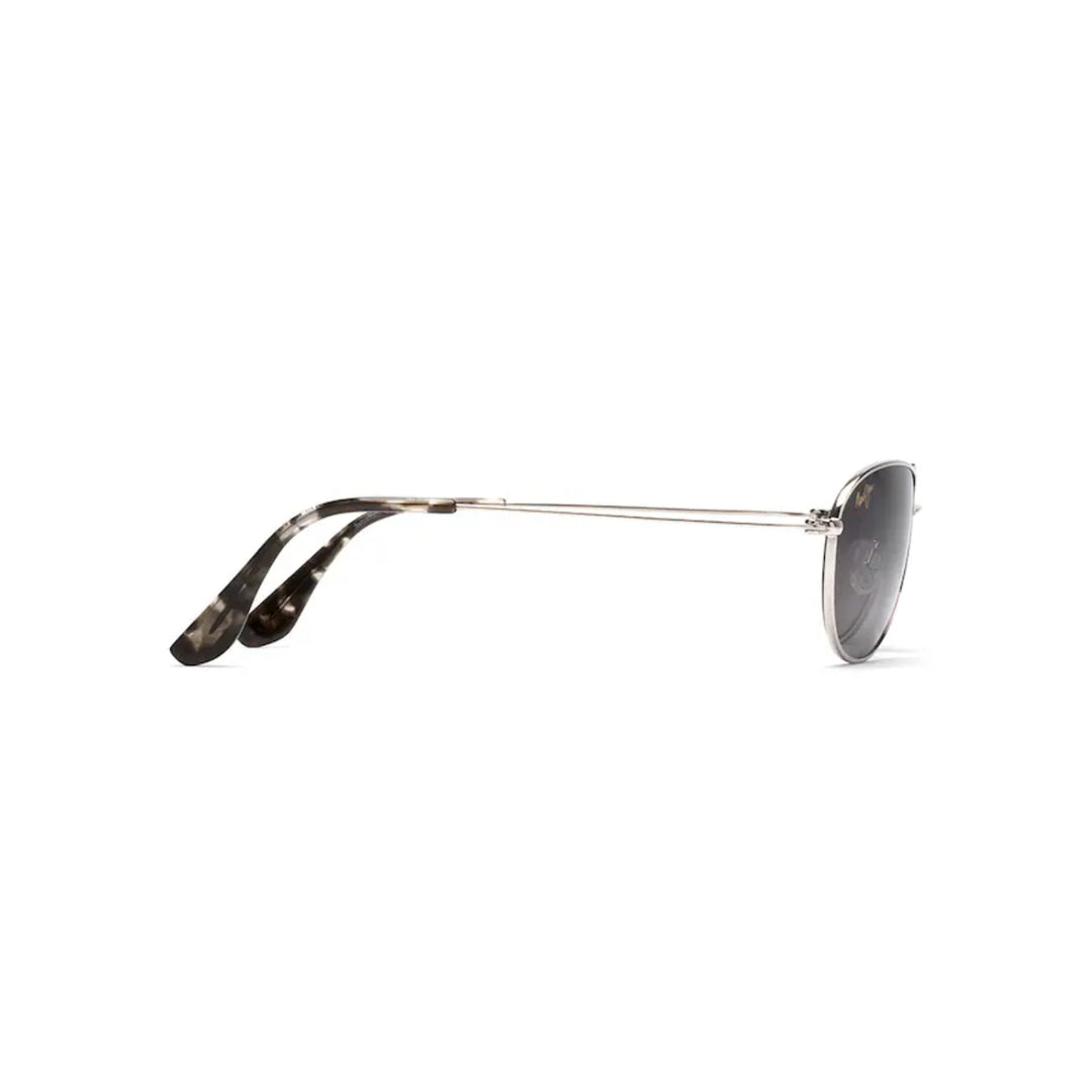 Maui Jim GS245-17 Baby Beach Silver Frame l Grey Mirror Polar Lens