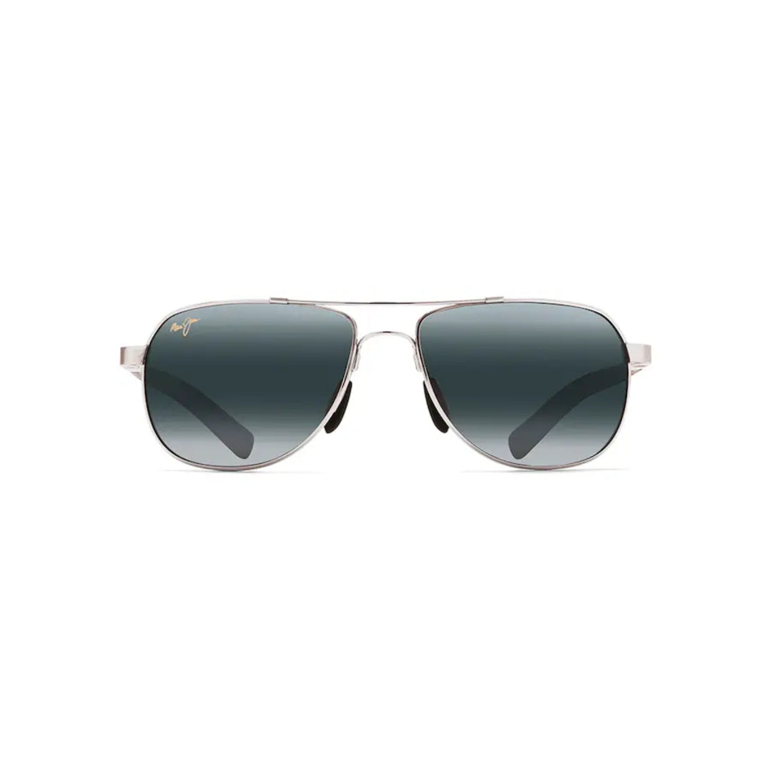Maui Jim MJ0327S-001 Guardrails Silver | Grey Polarized