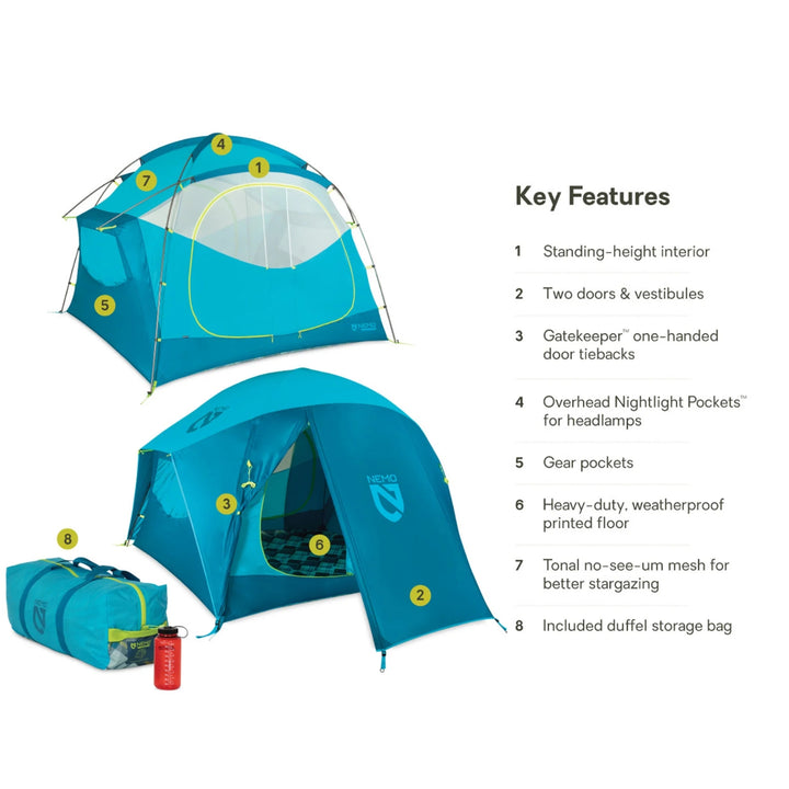 Nemo Equipment Aurora Highrise™ Camping Tent 4P