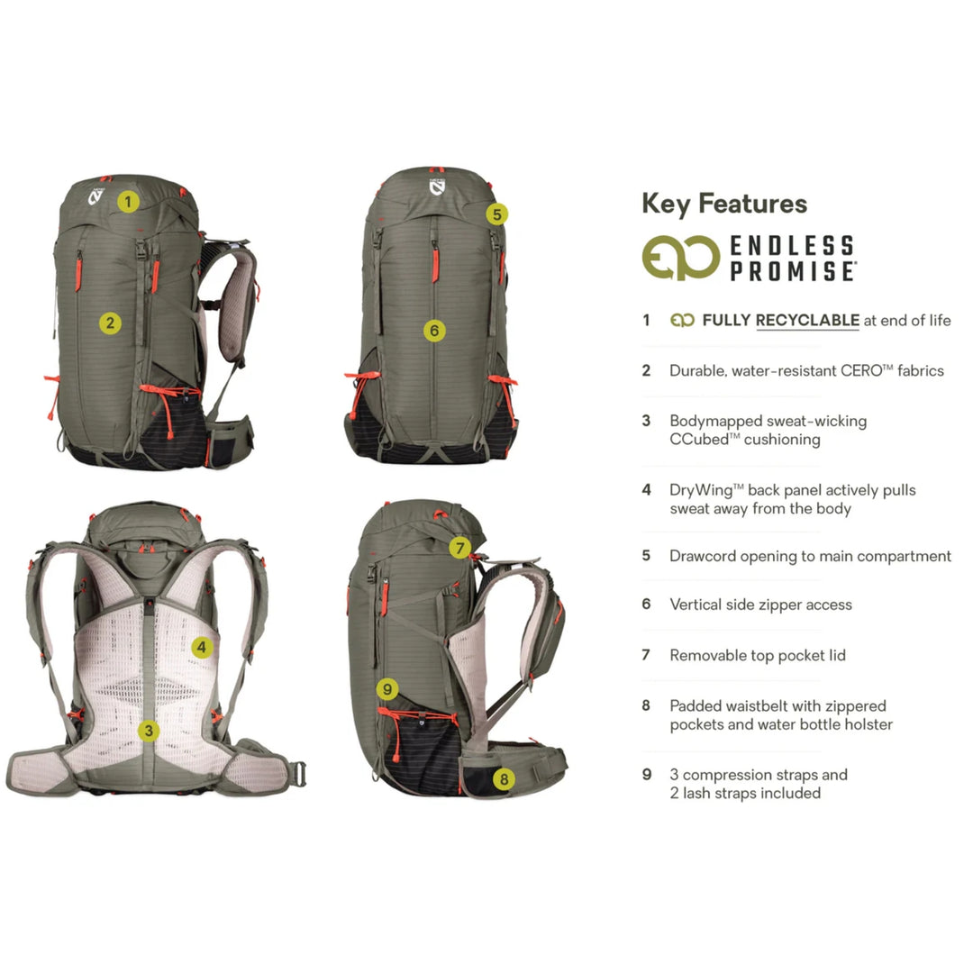 Nemo Equipment Men's Persist™ 45L Endless Promise® All-Adventure Backpack