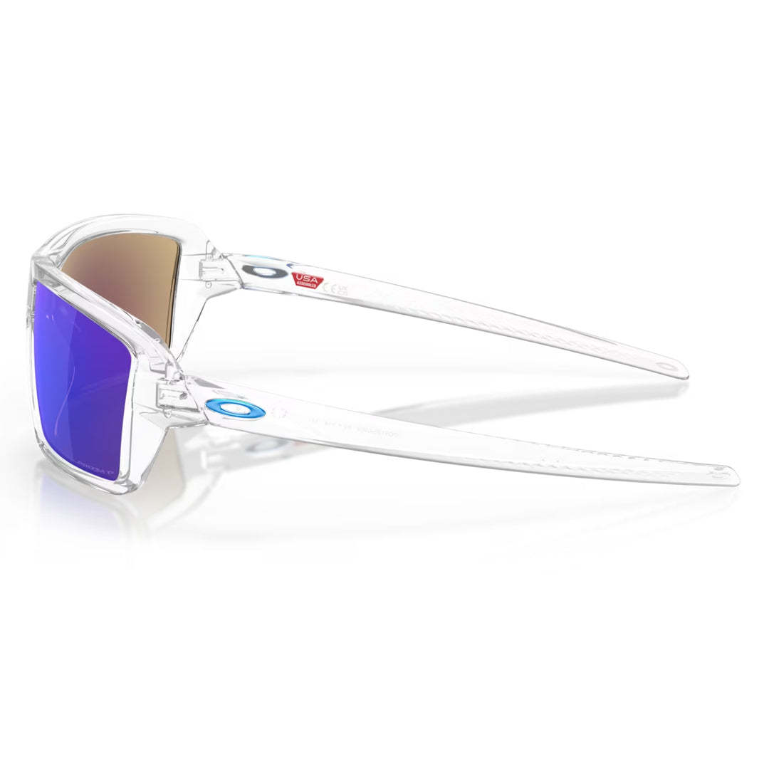 Oakley Cables Polished Clear | Prizm Sapphire Polarized | OO9129-05