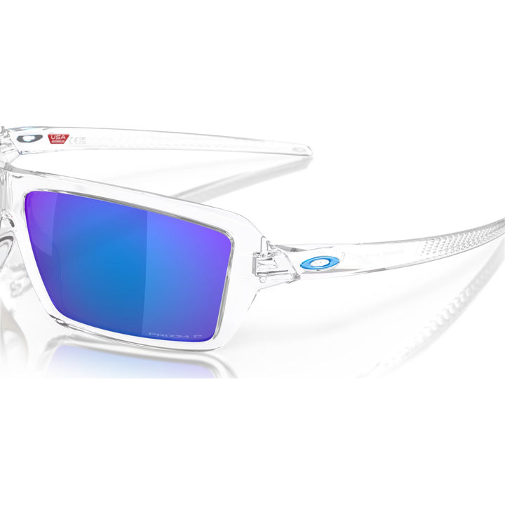Oakley Cables Polished Clear | Prizm Sapphire Polarized | OO9129-05