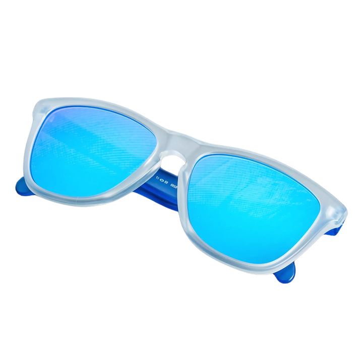 Oakley Frogskins Matte Clear | Sapphire Iridium | OO9013-B255
