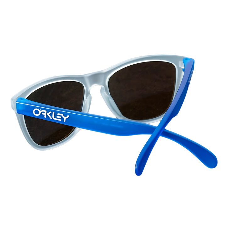 Oakley Frogskins Matte Clear | Sapphire Iridium | OO9013-B255