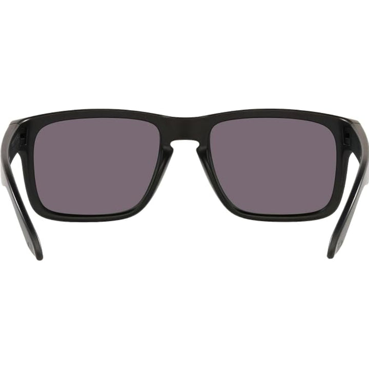 OAKLEY HOLBROOK OO9102 Sunglasses MATTE BLACK W/ PRIZM GREY RED ICON