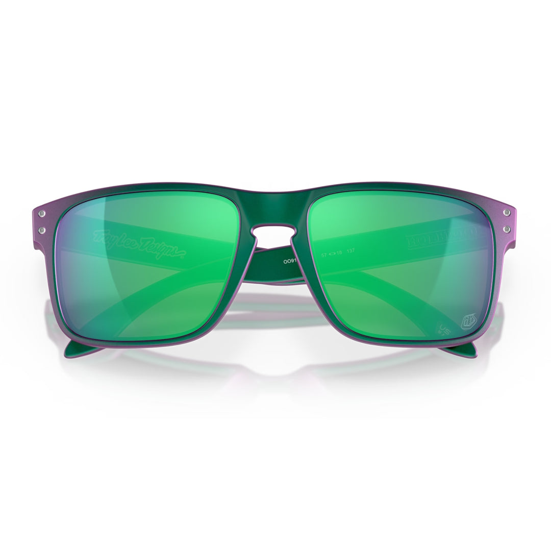 Oakley Holbrook Troy Lee Designs Matte Purple Green Shift | Prizm Jade | OO9102-T455