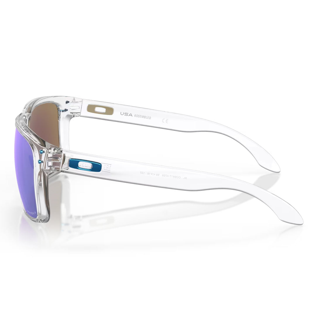 Oakley Holbrook XL Polished Clear | Prizm Sapphire Polarized | OO9417-0759