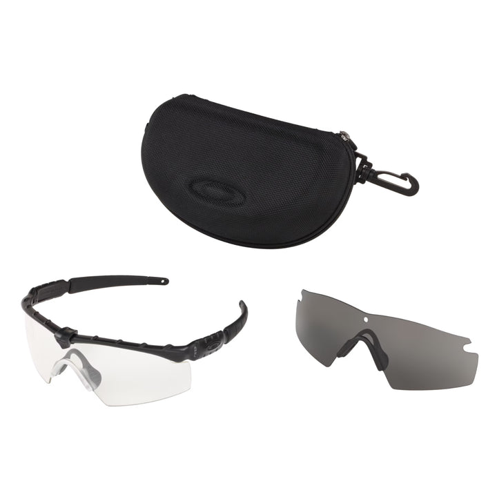 Oakley SI Ballistic M-Frame 2.0 Matte Black | Clear Grey | OO9046 11-138