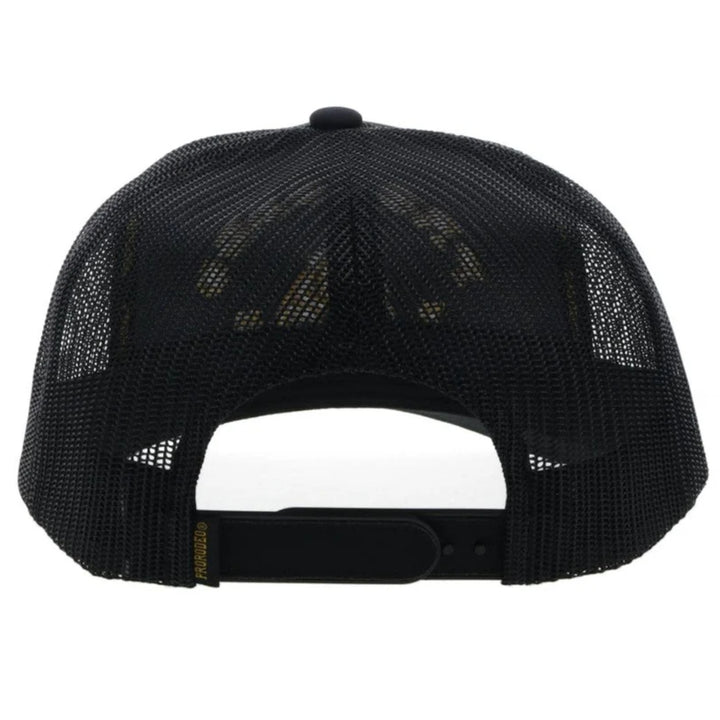 HOOEY PRORODEO BLACK HAT W/GOLD LOGO