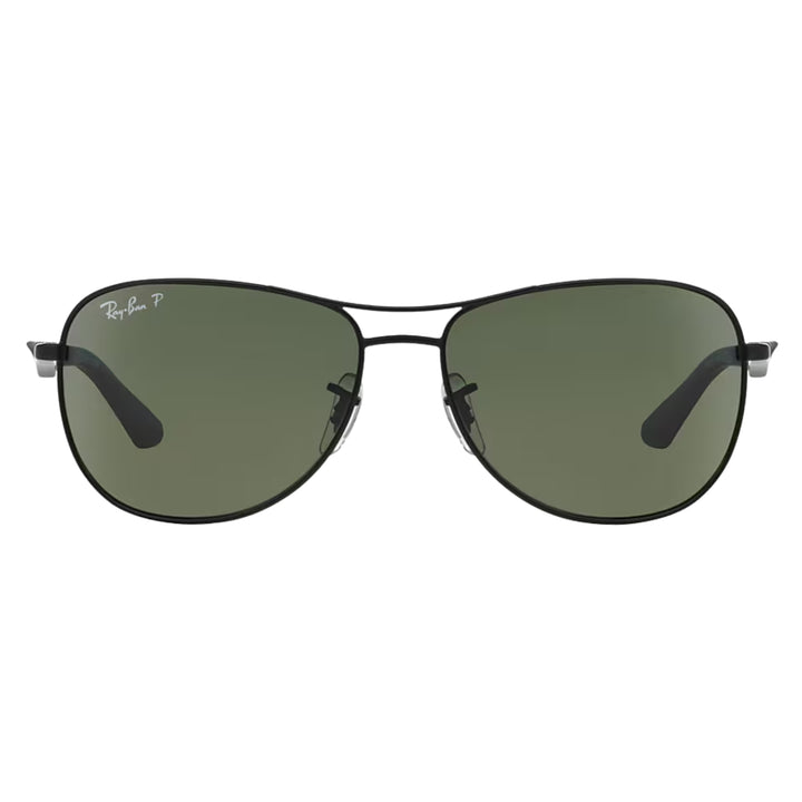 Ray-Ban Matte Black | Green Polarized | RB3519 006/9A