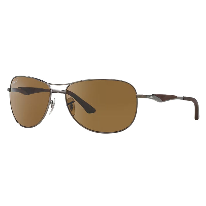 Ray-Ban Matte Gunmetal | Brown Polarized | RB3519 029/83