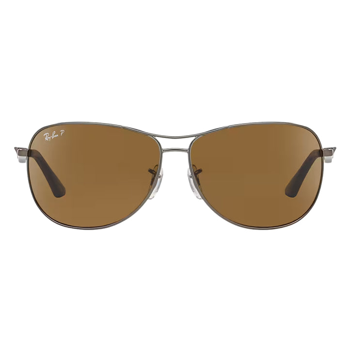 Ray-Ban Matte Gunmetal | Brown Polarized | RB3519 029/83