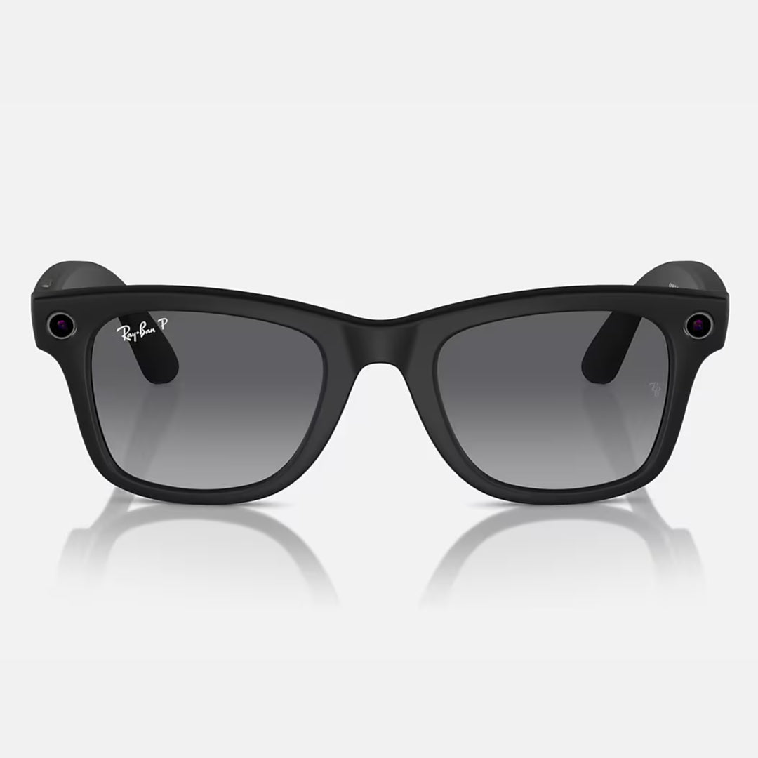 Ray-Ban Meta Wayfarer Gen 1 | Matte Black | Graphite Gradient Polarized | RW4006 601ST3 (Large)