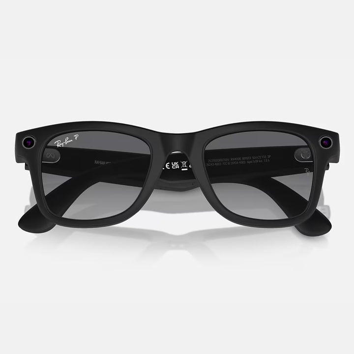 Ray-Ban Meta Wayfarer Gen 1 | Matte Black | Graphite Gradient Polarized | RW4006 601ST3 (Large)