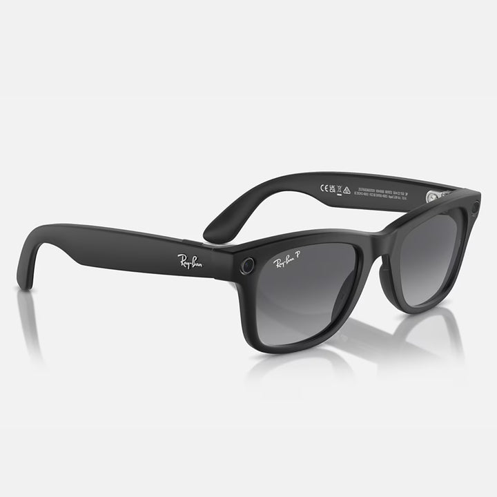Ray-Ban Meta Wayfarer Gen 1 | Matte Black | Graphite Gradient Polarized | RW4006 601ST3 (Large)